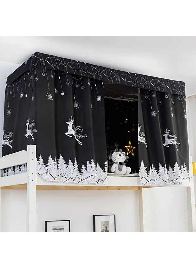 Astronaut Bed Canopy Thickened Cartoon Privacy Curtain For Home Dormitory Bunk Bed - Image 5